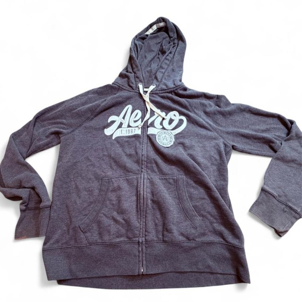 Grey Aeropostale hooded jacket